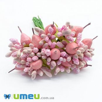 Тычинки на проволоке с грушей, Розовые (DIF-044680)