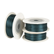 Атласна стрічка двостороння, 3 мм, Смарагдова (LEN-056749)