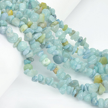 Намистини (скол) Амазоніт, Натур. камінь, 5-10 мм (79-80 см) (BUS-057706)