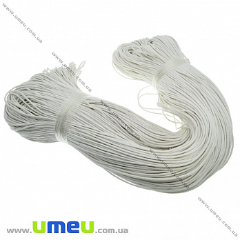 Вощеный шнур (коттон), 2 мм, Белый (LEN-021804)