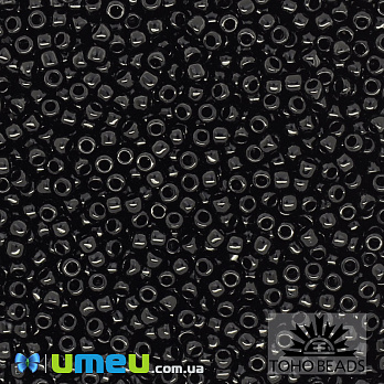 Бісер японський TOHO Круглий 11/0 №49, Чорний (BIS-039798)