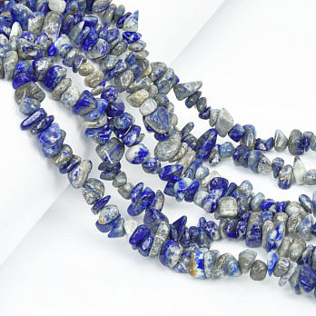 Намистини (скол) Ляпіс Лазурит, Натур. камінь, 5-8 мм (79-80 см) (BUS-057705)