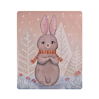 Набор алмазной живописи на картоне 25х21 см, Зайчик-побегайчик (SXM-056399)