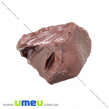 Авантюрин Золотой песок необработанный, 40х26х21 мм (POD-027068)