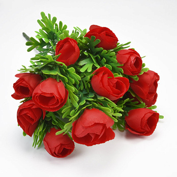 Букет камелий, 34 см, Красный (DIF-059308)