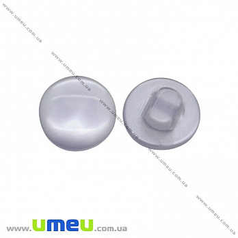 Пуговица пластиковая на ножке Круглая, 11 мм, Сиреневая светлая (PUG-016491)