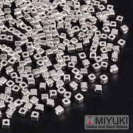 Бісер японський Miyuki Cubes SB18-961, 1,8 мм, Покриття срібло 925 (BIS-053287)
