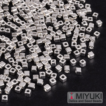 Бісер японський Miyuki Cubes SB18-961, 1,8 мм, Покриття срібло 925 (BIS-053287)