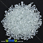 Бісер китайський стеклярус, 4,5 мм, Прозорий глазурирована (BIS-033237)