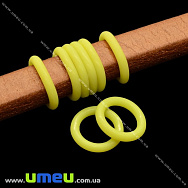 Силіконові колечка-стоппери для браслета, 12 мм, Жовті (BUS-010138)