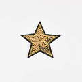 Термоаппликация Звёздочка, 4,5 см, Золотистая (APL-061476)