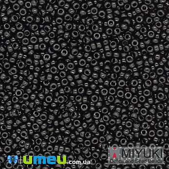 Бисер японский Miyuki круглый RR 15/0 №401, Черный (BIS-038833)