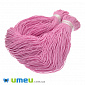 Поліестеровий шнур кручений, 1 мм, Рожевий(LEN-047432)