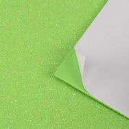 Фоаміран глітерний на клейовій основі, 2 мм, Салатовий, 20х30 см (FOM-056437)