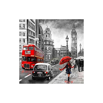 Набор алмазной живописи на подрамнике 30х30 см, Лондон (SXM-052422)