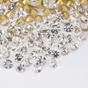 Стрази конусні SS10 (2,8 мм), Білі (STR-061276)