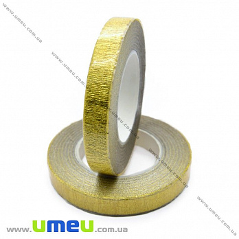 Тейп лента (флористическая) 12 мм, Золотистая (DIF-018095)