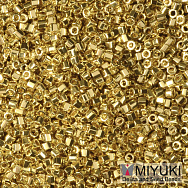 Бісер японський Miyuki Delica Cut 11/0 DBC0031, Позолота 24 kt (BIS-051229)