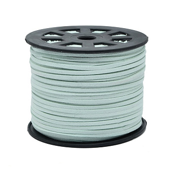 Замшевый шнур, 3 мм, Бирюзовый светлый (LEN-007057)