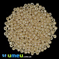 Бисер китайский крупный, 6/0, Бежевый перламутровый, 4 мм (BIS-003531)