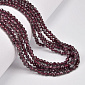 Бусины Гранат, Натур. камень, 3,5 мм, Круглые граненые (BUS-061385)