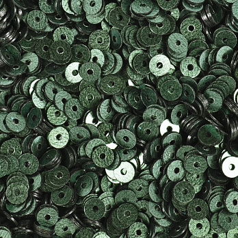Пайетки Индия круглые плоские, 4 мм, Оливковые темные (PAI-053148)