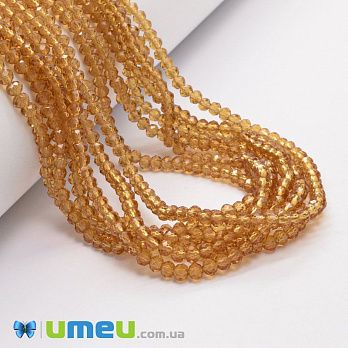 Бусины рондели, 3,5х3 мм, Топаз (BUS-049246)