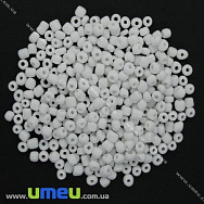 Бисер китайский крупный, 6/0, Белый натуральный, 4 мм (BIS-000617)