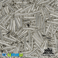 Бісер японський TOHO Стеклярус 9 мм TB-03-21, Сріблястий (BIS-040539)