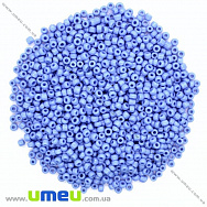 Бисер китайский средний, 8/0, Голубой натуральный, 3 мм (BIS-026167)