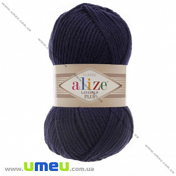 Пряжа Alize Lanagold Plus 100 г, 140 м, Синяя темная 590 (YAR-029558)