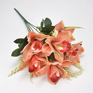 Букет орхідей, 42 см, Помаранчевий (DIF-062093)