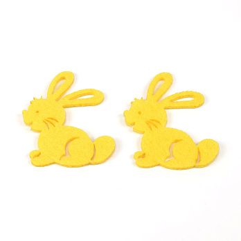 Декоративное изделие из фетра Кролик, 5х4 см, Желтый (FLT-057288)