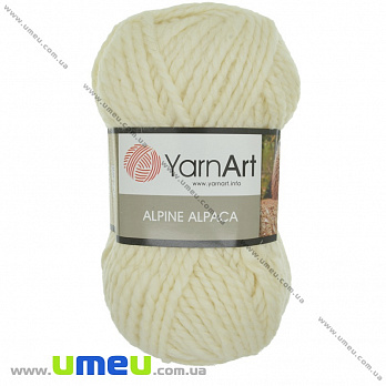 Пряжа YarnArt Alpine Alpaca 150 г, 120 м, Кремова 433 (YAR-034983)