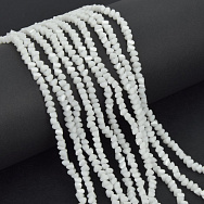 Намистини скляні скол (крихта), 3 мм, Білі (BUS-057467)