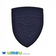 Термоаплікація Шеврон з орлом, 8х6,5 см, Синя (APL-047675)