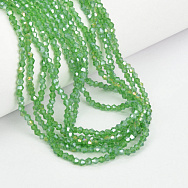 Намистини Біконус, 3х2,5 мм, Зелені АВ (BUS-057451)