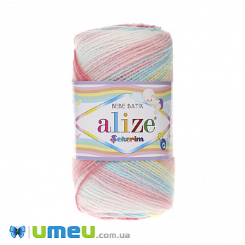 Пряжа Alize Batik Sekerim Bebe 100 г, 320 м, Розово-голубая 3045 (YAR-048032)