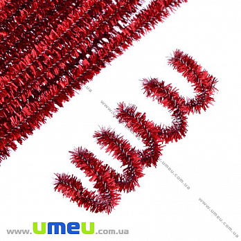 Синельная проволока, Красная блестящая, 30 см (DIF-018002)