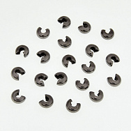 Бусины зажимные Кримп, 4 мм, Черная (BUS-012411)