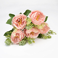 Букет півоній з добавками, 30 см, Персиковий (DIF-059288)