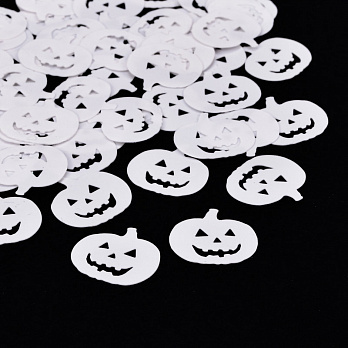 Паєтки Китай Гарбузи, 18 мм, Білі (PAI-051603)