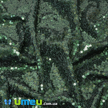 Фатин з паєтками, Зелений темний (20х30 см) (LTH-040720)