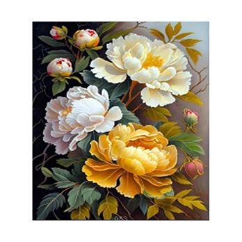 Набор алмазной живописи на подрамнике 50х40 см, Танго пионов (SXM-056377)