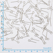 Булавки из нерж. стали, 15 мм, Темное серебро (STL-056216)