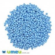 Бисер китайский средний, 8/0, Голубой натуральный, 3 мм (BIS-009056)