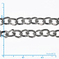 Цепь, Темное серебро, 5х4 мм (ZEP-003016)