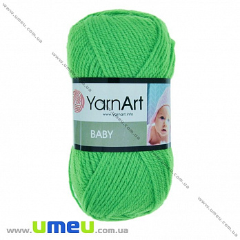 Пряжа YarnArt Baby 50 г, 150 м, Салатовая 8233 (YAR-025273)