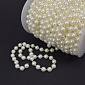 Намистини на нитці, Перли, 8 мм, Молочні (KAB-035312)