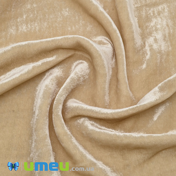 Бархат итальянский шелковый, Ширина 20 см, Бежевый (TKN-038562)